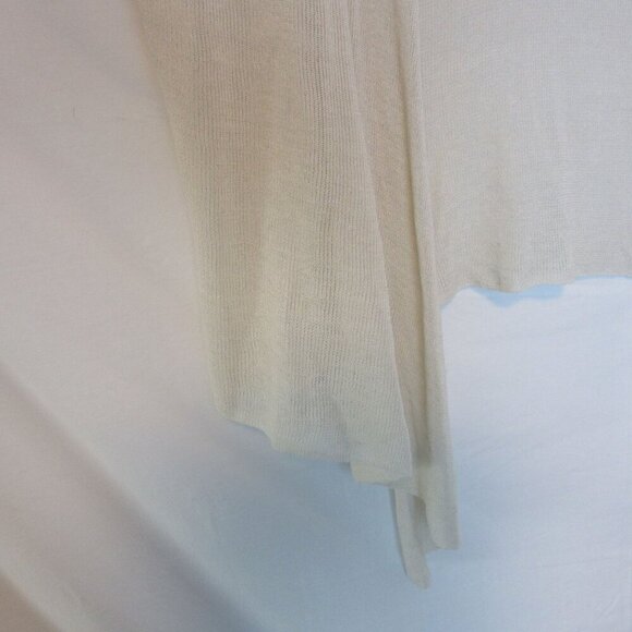Eileen Fisher Italian Yarn Loose Knit Cream White Sweater Cardigan Women's Med - Picture 2 of 5